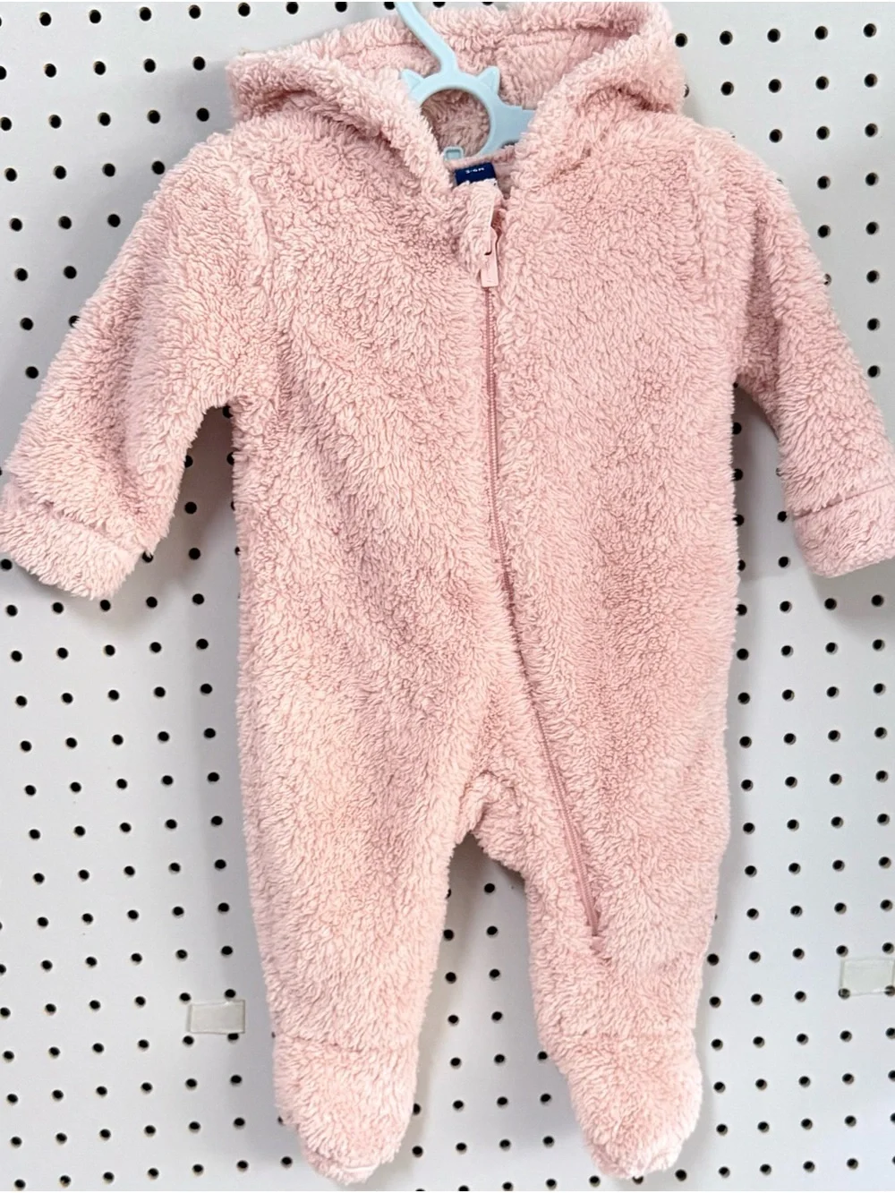 Old Navy Teddy Sherpa One-Piece Pram Suit -Pink